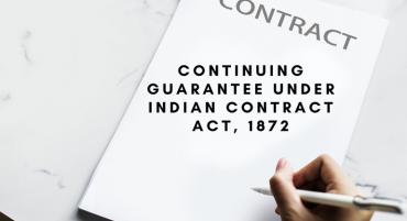 Continuing Guarantee under Indian Contract Act, 1872