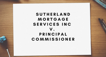 Sutherland Mortgage Services INC v. Principal Commissioner