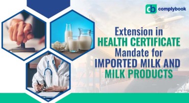 Extension in Health Certificate for Imported Milk and Milk Products